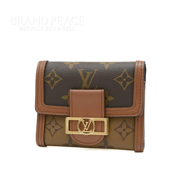 Louis Vuitton Dauphine Reverse Tri Portefeuille Wallet Monogram - Picture 1 of 7